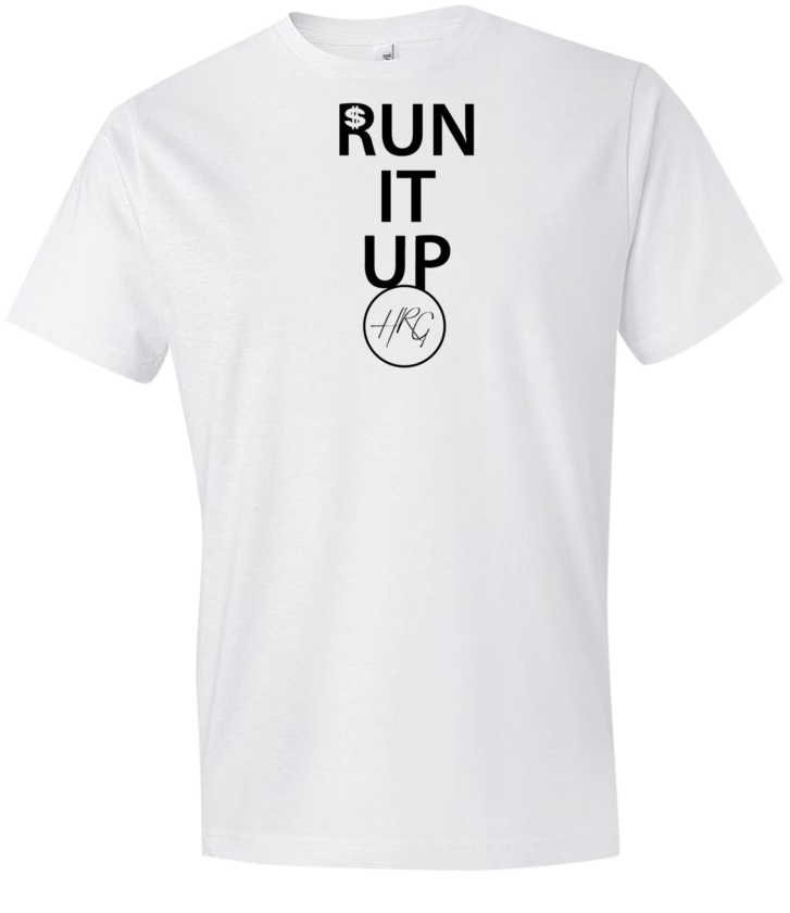 Run It Up Tee - White/Black - HRG Collection