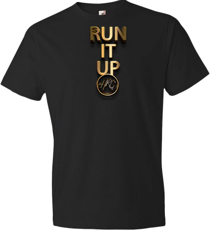 Run It Up Tee - Black/Gold - HRG Collection