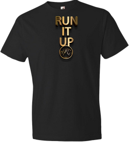 Run It Up Tee - Black/Gold - HRG Collection