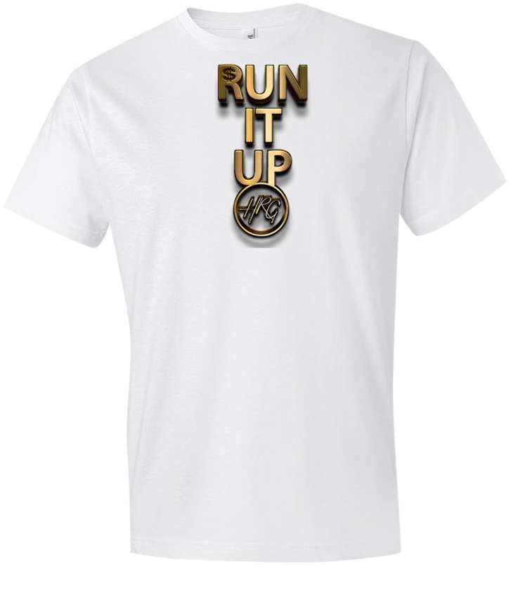 Run It Up Tee - White/Gold - HRG Collection