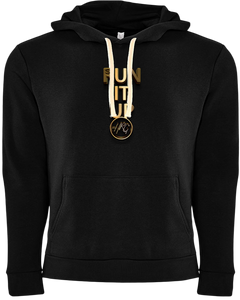 Run It Up PullOver Hoodie - Black/Gold - HRG Collection