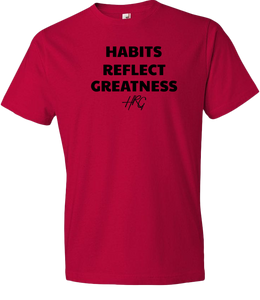 Habits Reflect Greatness Tee - Red/Black - HRG Collection