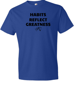 Habits Reflect Greatness Tee - Blue/Black - HRG Collection