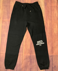 Habits Reflect Greatness SweatPant - Black/White