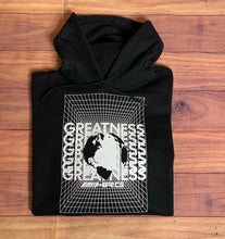 Load image into Gallery viewer, Greatness In A Box Pull Over Hoodie - Black/White